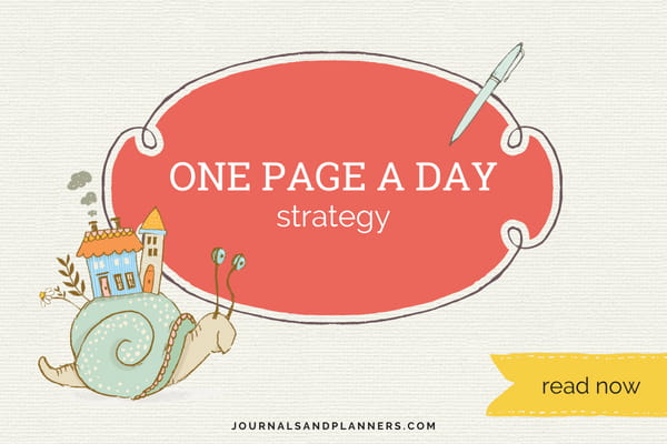One Page a Day Strategy