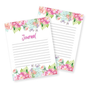2023 Floral Journal Pages